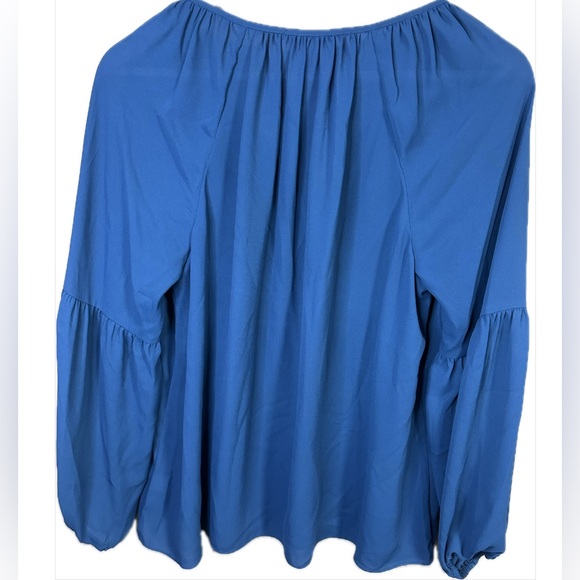 Lilly Pulitzer Charleigh Blouse in Navy Blue Size Small - Picture 2 of 5